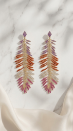 Feather Earrings - Gold Plated