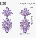 Exaggerated Floral Earrings - Image 4