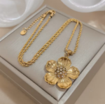 Bohemian Floral Pendant Necklace - Image 5