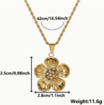 Bohemian Floral Pendant Necklace - Image 6