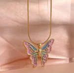 Symphony Butterfly Gold-Plated Chain. - Image 4