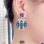 Silver Plated Hollow Leaf Earring - Image 5