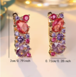 Multi-Colored Stud Earrings - Image 2