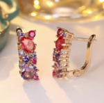 Multi-Colored Stud Earrings - Image 3