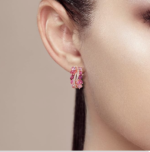 Sterling Silver Marquise Twist Earrings - Image 4