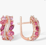 Sterling Silver Marquise Twist Earrings - Image 5